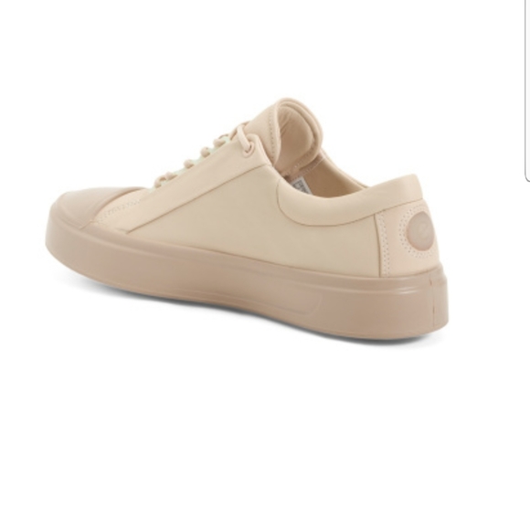 ECCO Dusty Pink Leather Round Toe Comfort Sneakers Size 41 NEW - Picture 2 of 3